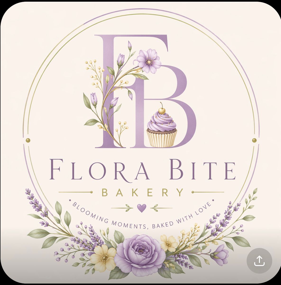 Flora Bite Bakery Logo